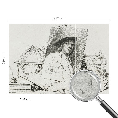 Bedroom wall mural wallpaper Artistic portrait