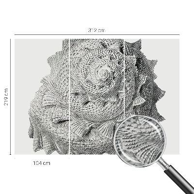 Large wall mural The art of nature