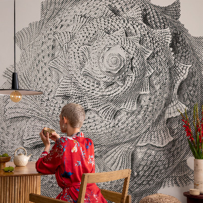 Large wall mural featuring 