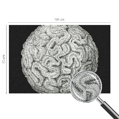 Wallpaper mural for living room with a spherical structure motif