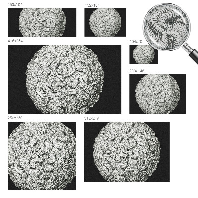 Wallpaper mural for living room Spherical structure