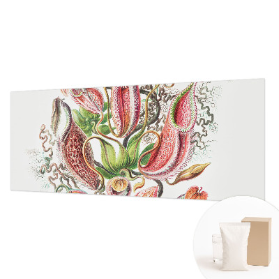 Large wallpaper mural with detailed plant motif
