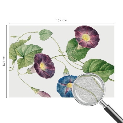 Modern wall mural with a floristic elegant motif