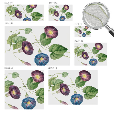 Modern wall mural with a floristic elegant motif