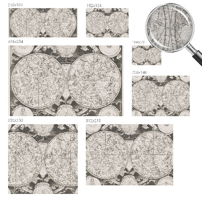 Premium wall mural for bedroom featuring a detailed star map design
