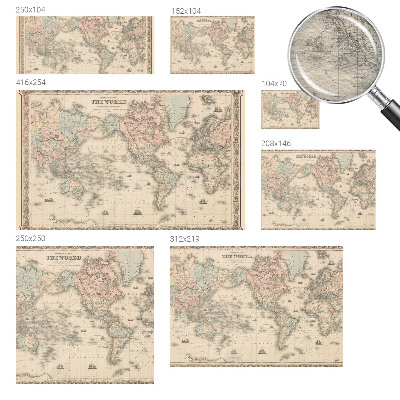 Non-woven wall mural Historical map