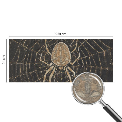 Photo wallpaper with a spider web design