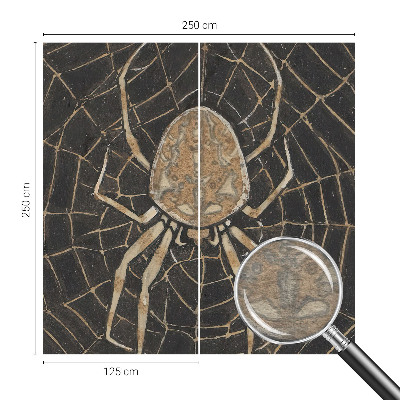 Photo wallpaper with a spider web design