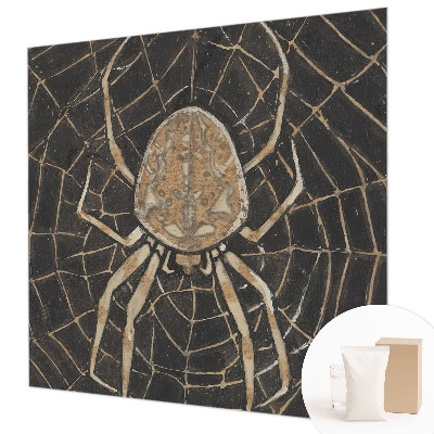 Photo wallpaper with a spider web design
