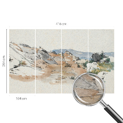 Large wallpaper mural Rock landscape