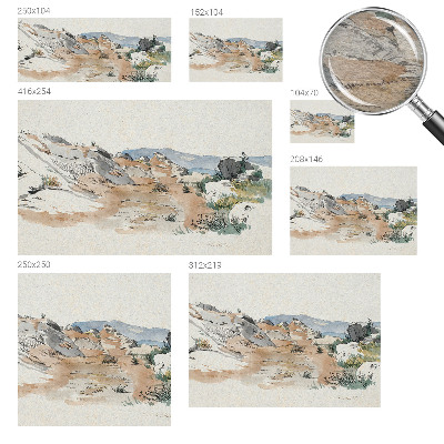 Large wallpaper mural Rock landscape