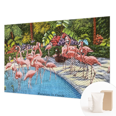 Large wall mural with an exotic scene