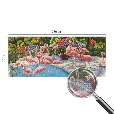 Large wall mural with an exotic scene
