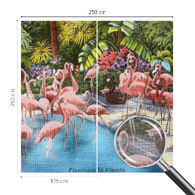 Large wall mural with an exotic scene