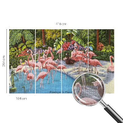 Large wall mural with an exotic scene