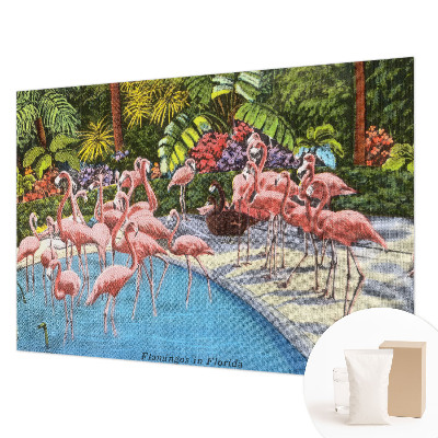 Large wall mural with an exotic scene