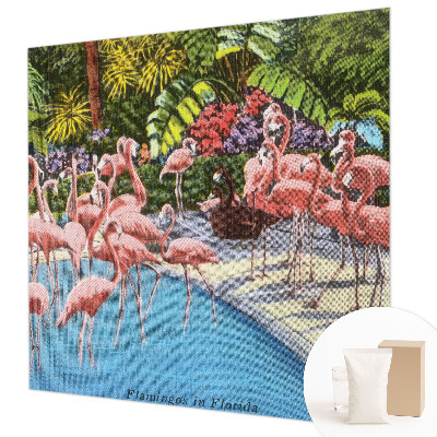 Large wall mural with an exotic scene