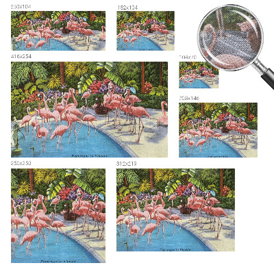 Large wall mural with an exotic scene