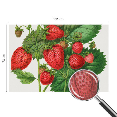 Wall mural for living room with a summer fruits motif