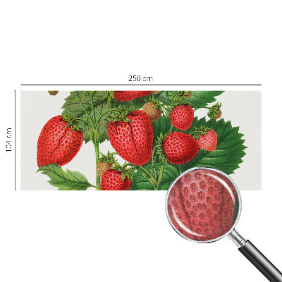 Wall mural for living room with a summer fruits motif
