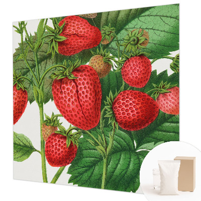 Wall mural for living room with a summer fruits motif