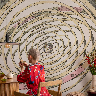 Bedroom wall mural wallpaper Cosmic spiral
