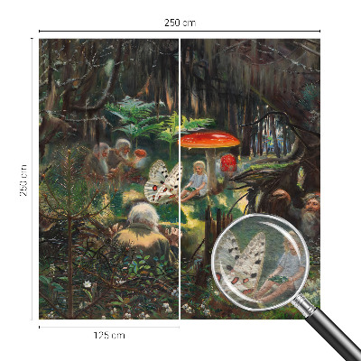 Wallpaper mural for living room Fairytale forest