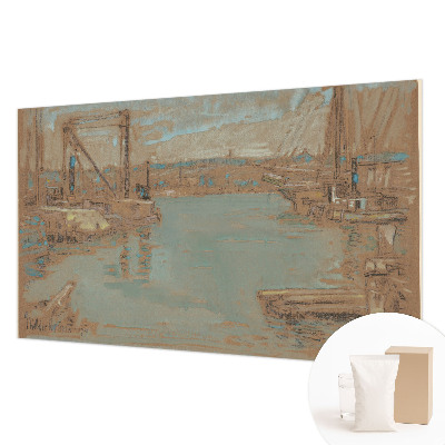 Large wall mural wallpaper featuring port views