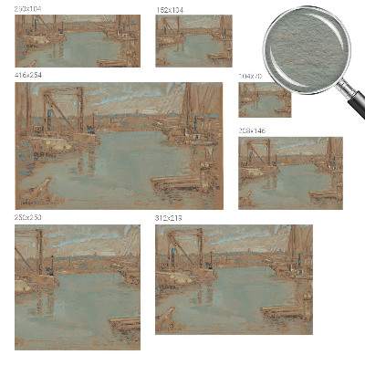 Large wall mural wallpaper featuring port views
