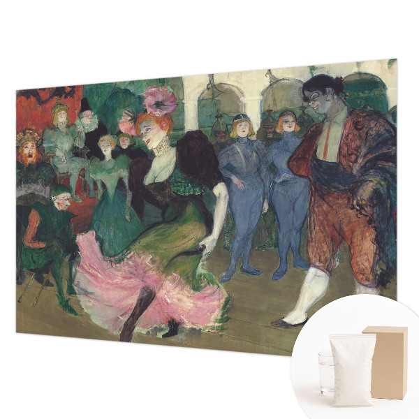 Modern wall mural with a ballroom dancing motif