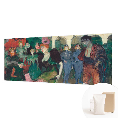 Modern wall mural with a ballroom dancing motif