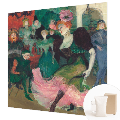 Modern wall mural with a ballroom dancing motif