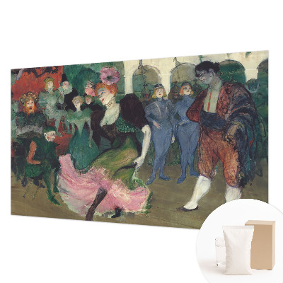 Modern wall mural with a ballroom dancing motif