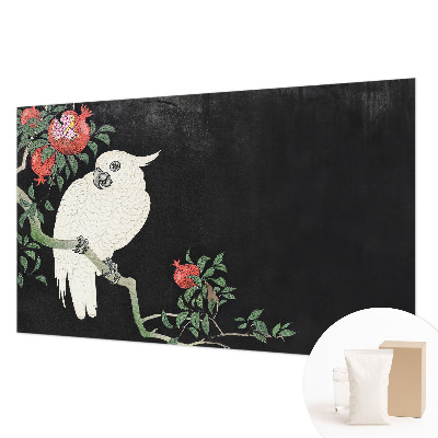 Custom size wall mural Pomegranate parrot