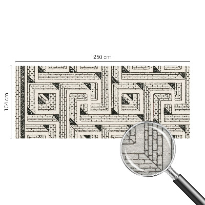 Modern wall mural for bedroom Brick maze