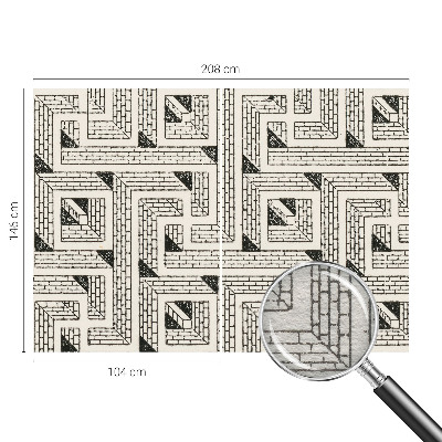Modern wall mural for bedroom Brick maze