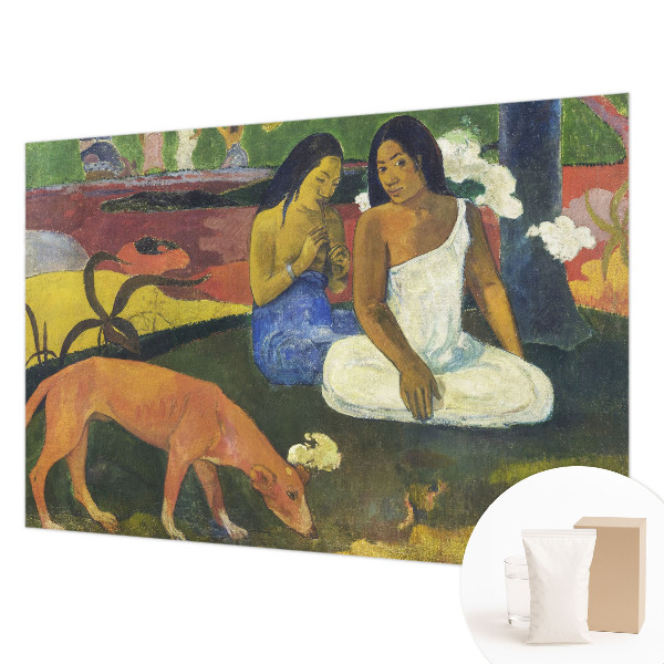 Decorative wall mural for living room with an exotic scene