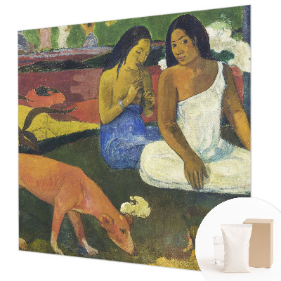 Decorative wall mural for living room with an exotic scene