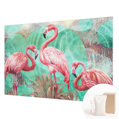 High quality wall mural wallpaper featuring exotic birds