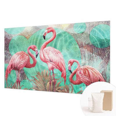 High quality wall mural wallpaper featuring exotic birds