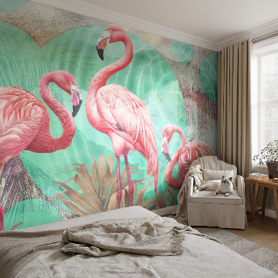 High quality wall mural wallpaper Exotic birds