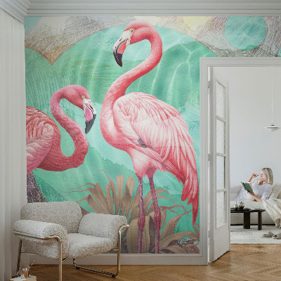 High quality wall mural wallpaper Exotic birds
