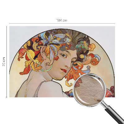 Premium photo wallpaper with a colorful Art Nouveau motif