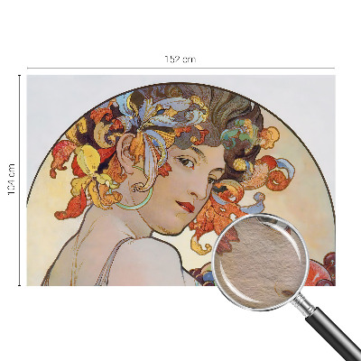 Premium photo wallpaper with a colorful Art Nouveau motif