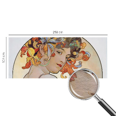 Premium photo wallpaper with a colorful Art Nouveau motif