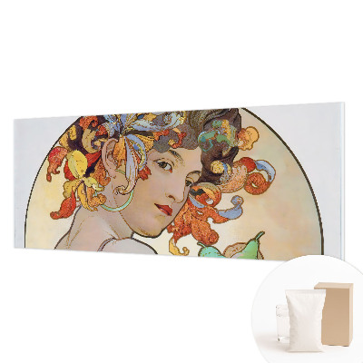 Premium photo wallpaper with a colorful Art Nouveau motif