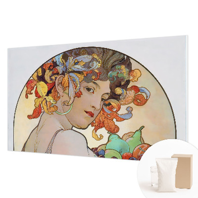 Premium photo wallpaper with a colorful Art Nouveau motif