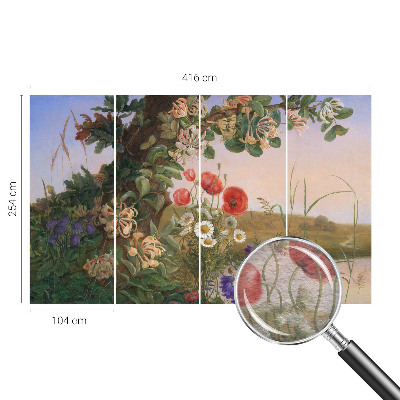 Non-woven wall mural Floral idyll
