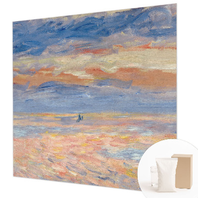 Wallpaper mural with a seascape design