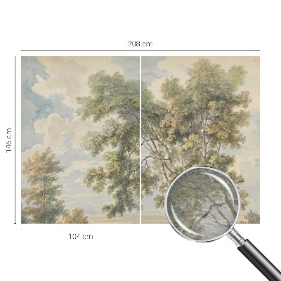 Photo wallpaper with a romantic nature motif